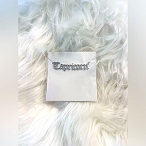 Bling Zodiac Necklace - Silver